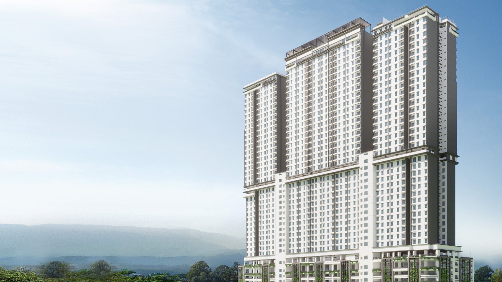Artist's impression of the Grace Harmony tower, Bandar Jelutong